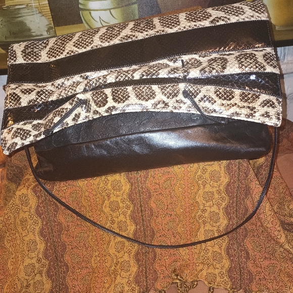 Vintage large envelope handbag 1970-80's - Picture 13 of 14